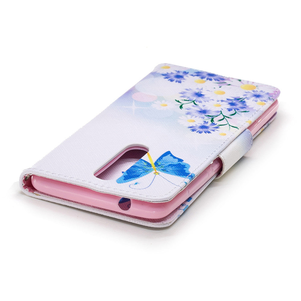 PU Leather Case For Nokia 5.1 2018 Fashion Colorful Wallet Painted Cover With Stand Card Slot
