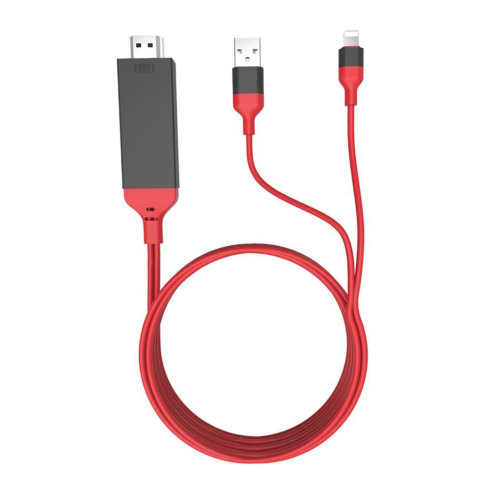 JQIAQ HDMI Converter Adapter 8 Pin HDMI Cable For Iphone 8 7 6 6s Plus