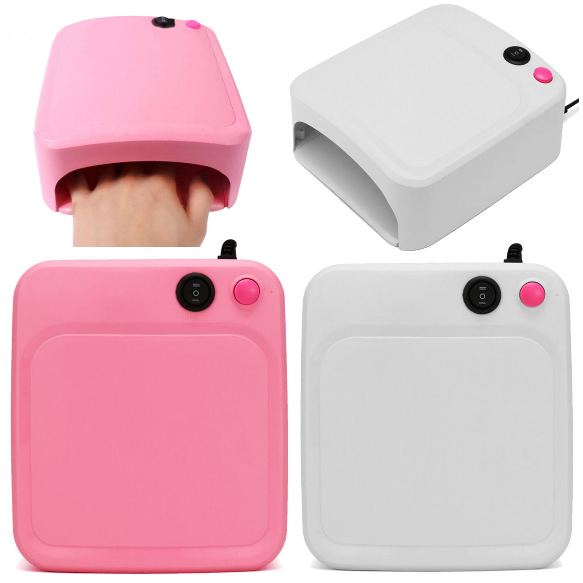 36W LED Nail Lamp 8ML Nail Polish Kit 10 Color Semi Permanent Soak Off Gel  Nail Manicure Set