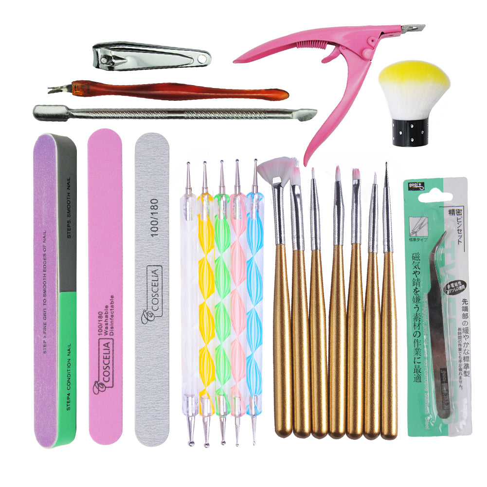 36W LED Nail Lamp 8ML Nail Polish Kit 10 Color Semi Permanent Soak Off Gel  Nail Manicure Set