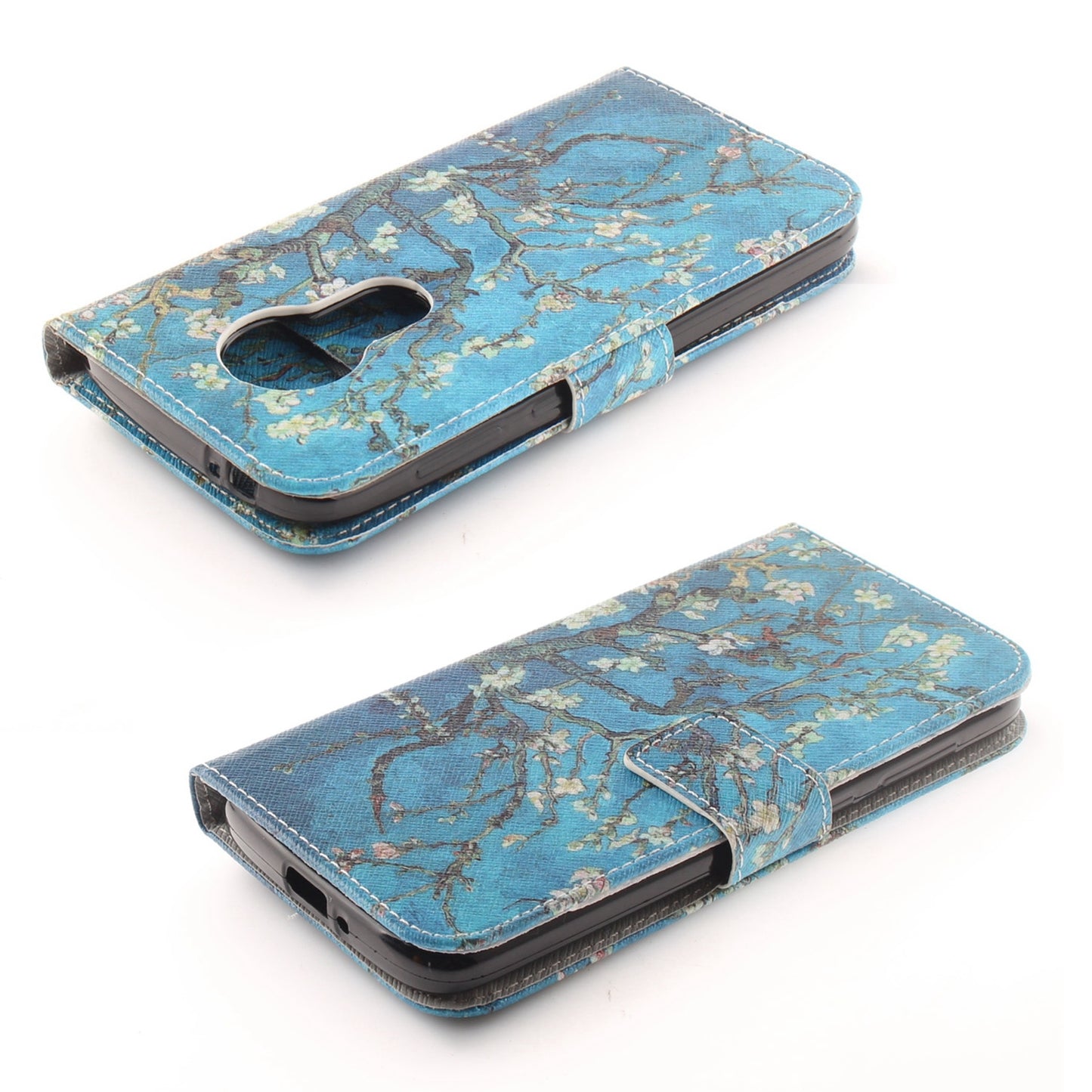 Motorola Moto E5 Play Phone Case Pattern Printed Flip Magnetic Wallet Card Slot Soft Protective Cover