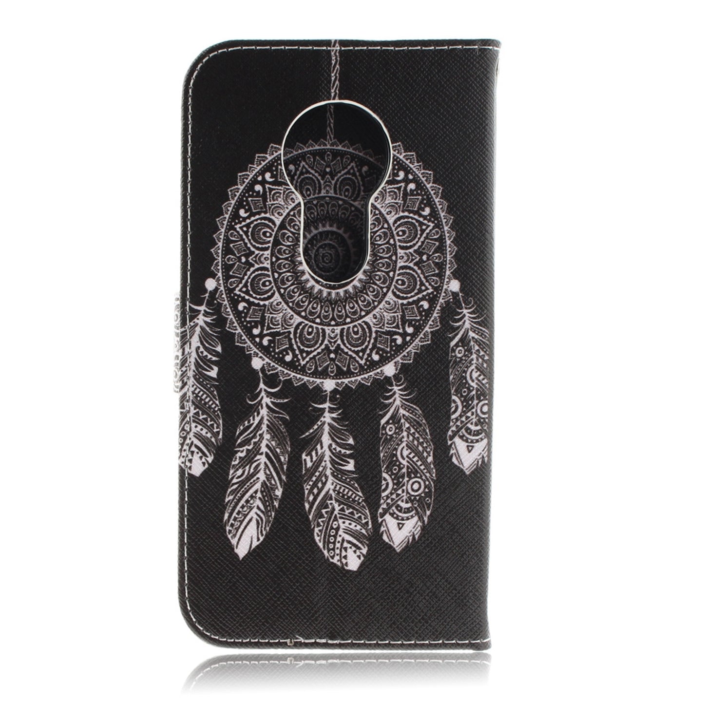 Motorola Moto E5 Play Phone Case Pattern Printed Flip Magnetic Wallet Card Slot Soft Protective Cover