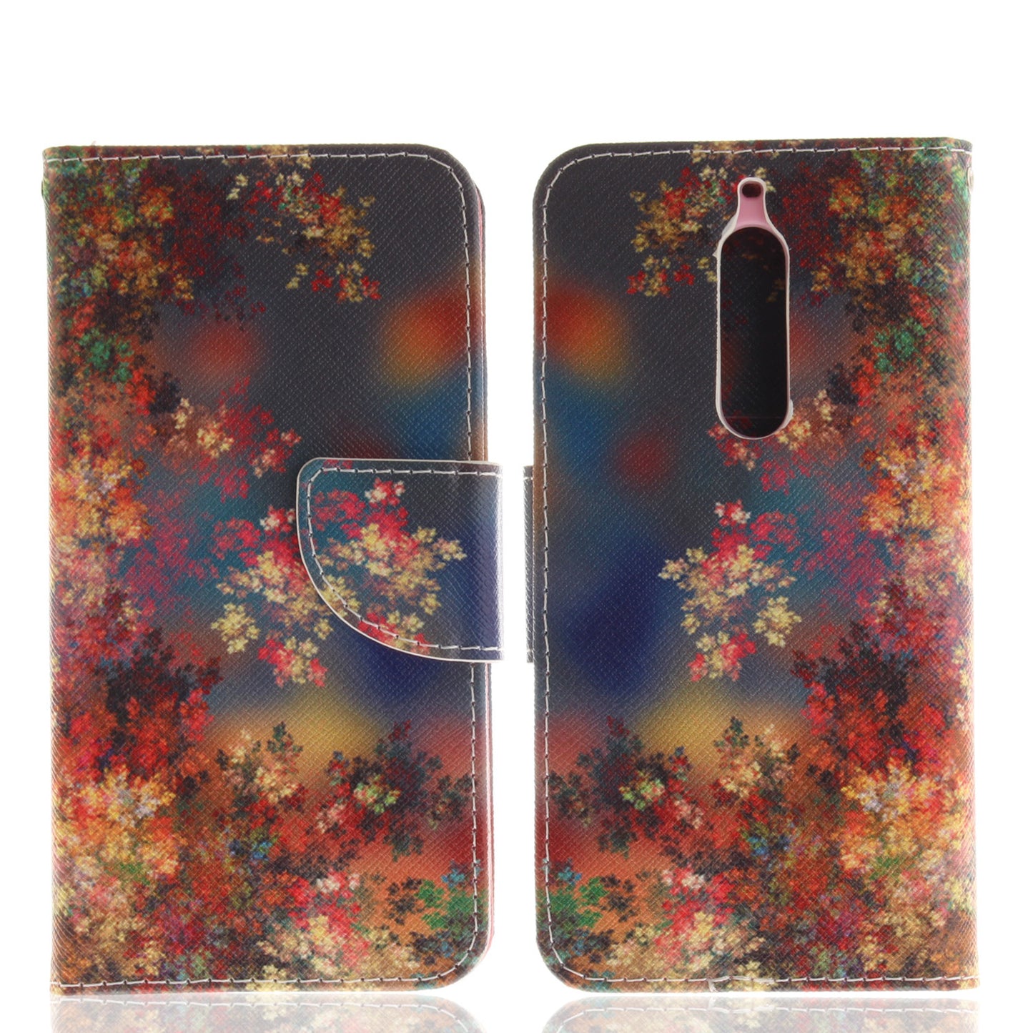 Nokia 5 Phone Case Pattern Printed Flip Magnetic Wallet Card Slot Soft Protective Cover