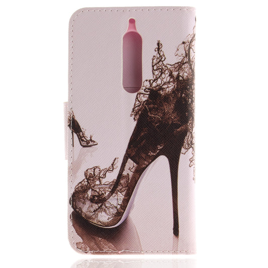 Nokia 5 Phone Case Pattern Printed Flip Magnetic Wallet Card Slot Soft Protective Cover