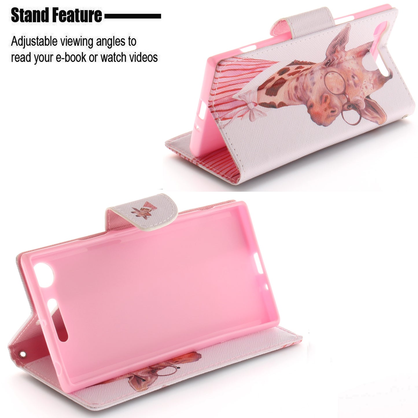 Sony Xperia XZ1 Phone Case Pattern Printed Flip Magnetic Wallet Card Slot Soft Protective Cover