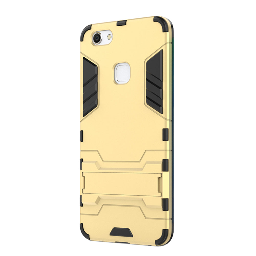 Case with Stand Back Cover Solid Colored Hard PC Material  for VIVO V7 Plus Y79