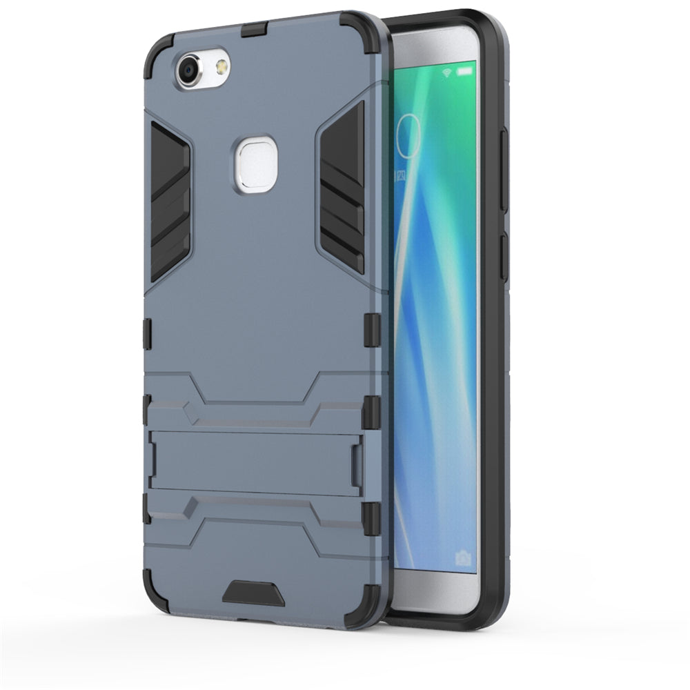 Case with Stand Back Cover Solid Colored Hard PC Material  for VIVO V7 Plus Y79