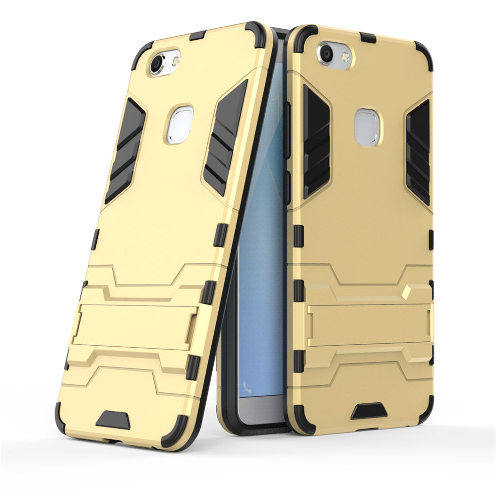 Case with Stand Back Cover Solid Colored Hard PC Material  for VIVO V7 Plus Y79