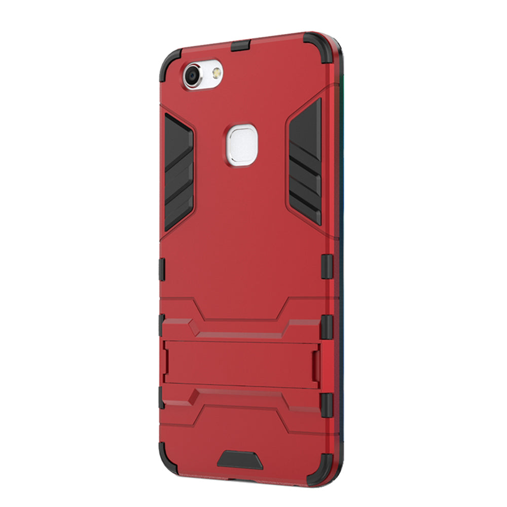 Case with Stand Back Cover Solid Colored Hard PC Material  for VIVO V7 Plus Y79