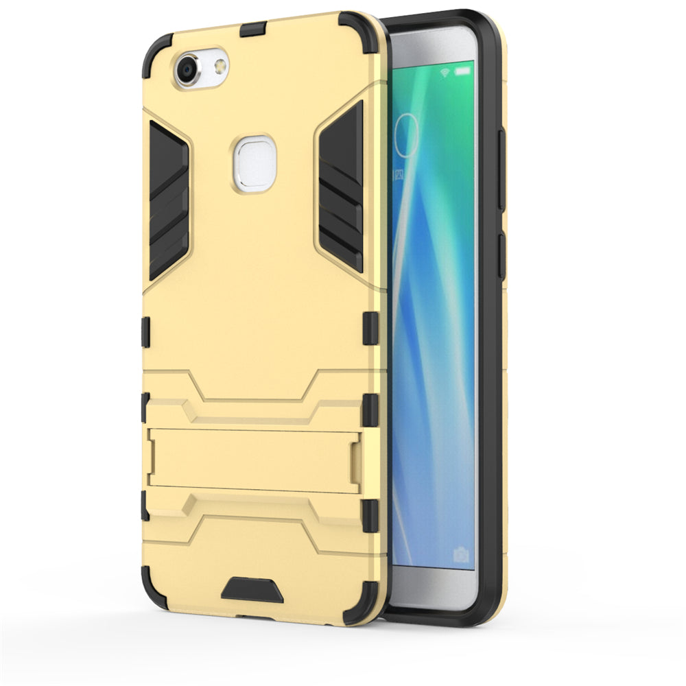 Case with Stand Back Cover Solid Colored Hard PC Material  for VIVO V7 Plus Y79