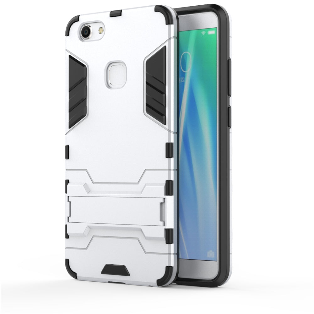 Case with Stand Back Cover Solid Colored Hard PC Material  for VIVO V7 Plus Y79