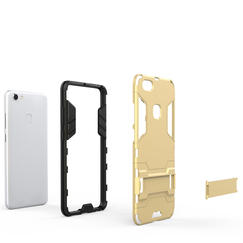 Case with Stand Back Cover Solid Colored Hard PC Material  for VIVO V7 Plus Y79