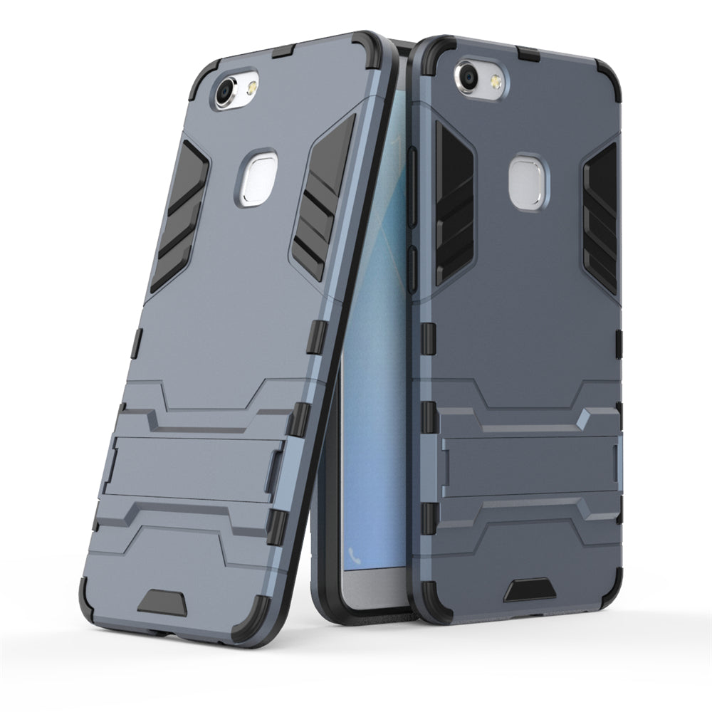 Case with Stand Back Cover Solid Colored Hard PC Material  for VIVO V7 Plus Y79