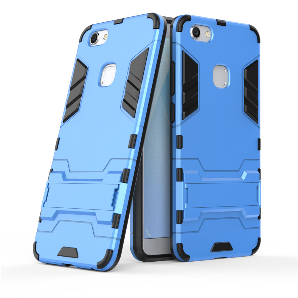 Case with Stand Back Cover Solid Colored Hard PC Material  for VIVO V7 Plus Y79