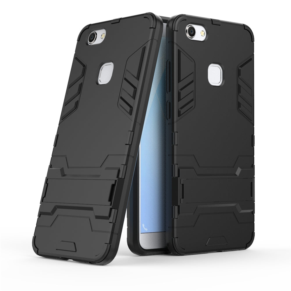 Case with Stand Back Cover Solid Colored Hard PC Material  for VIVO V7 Plus Y79