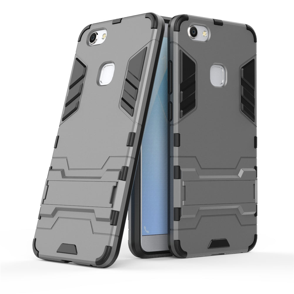 Case with Stand Back Cover Solid Colored Hard PC Material  for VIVO V7 Plus Y79