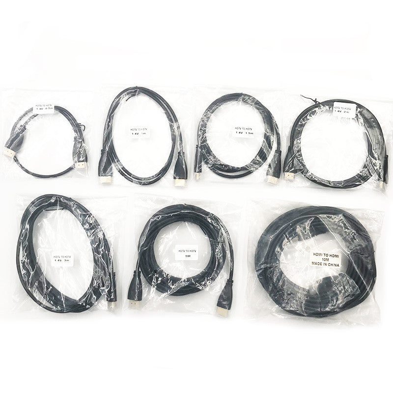 High Speed Hdmi To Hdmi Cable 0.5M 1M 1.5M 2M 3M Gold Plated Plug HDMI Cable 1080p 3D for HDTV PS4