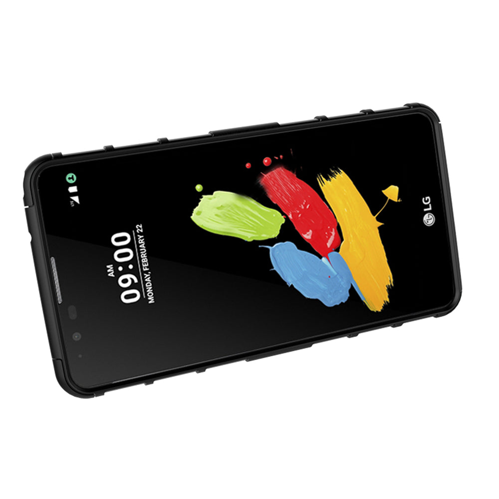 Heavy Duty Dual Layer Shockproof Silicone Phone Protective Case TPU Hybrid Kickstand Cover  for LG stylus2