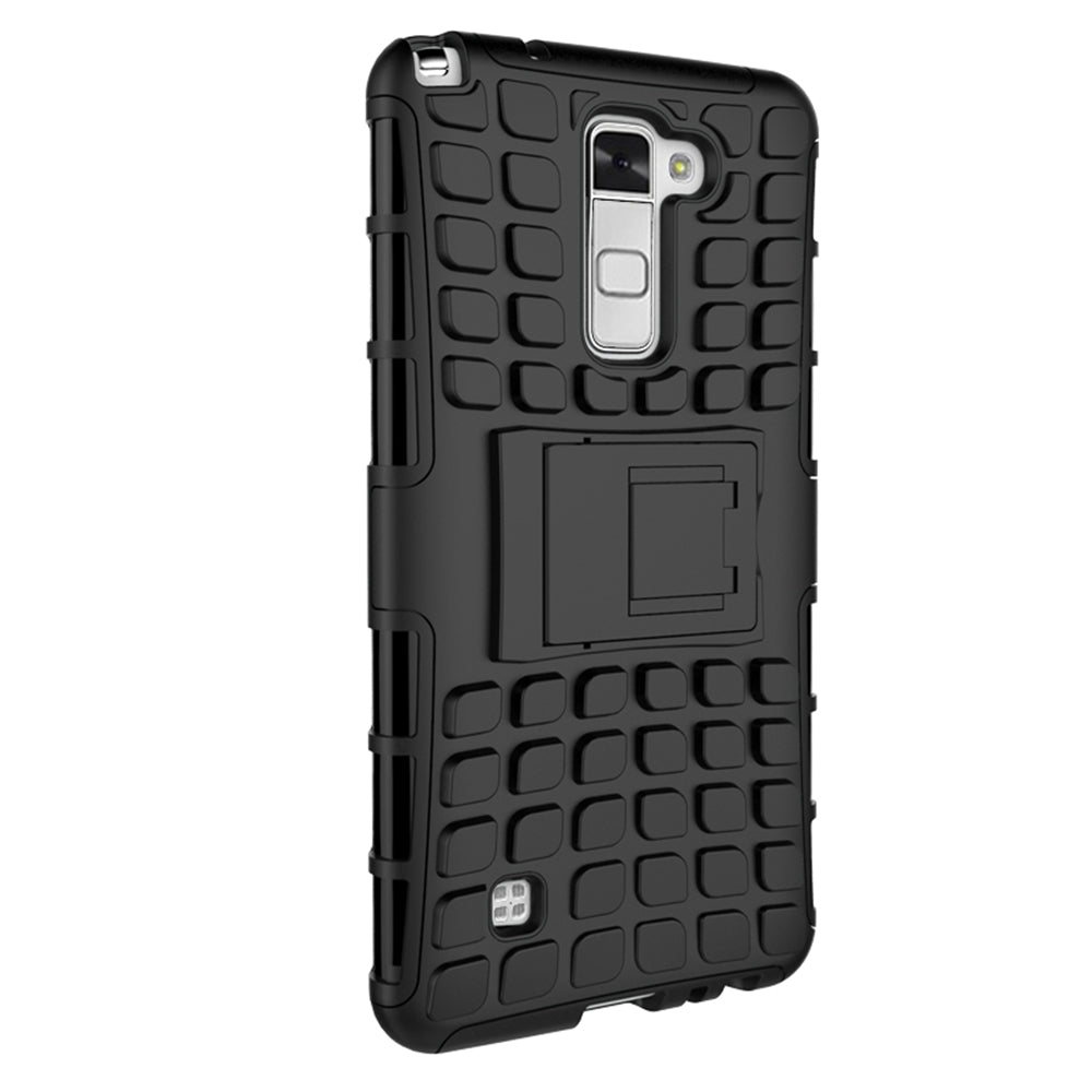 Heavy Duty Dual Layer Shockproof Silicone Phone Protective Case TPU Hybrid Kickstand Cover  for LG stylus2