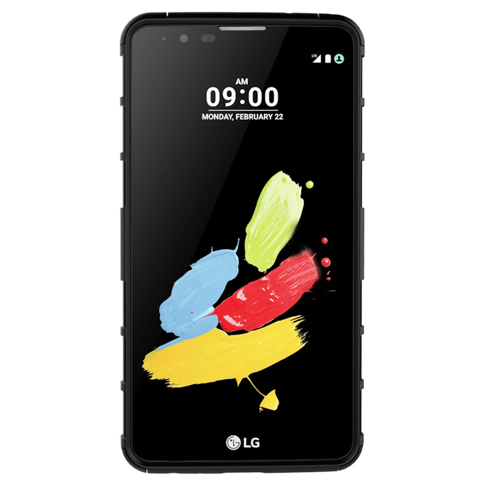 Heavy Duty Dual Layer Shockproof Silicone Phone Protective Case TPU Hybrid Kickstand Cover  for LG stylus2