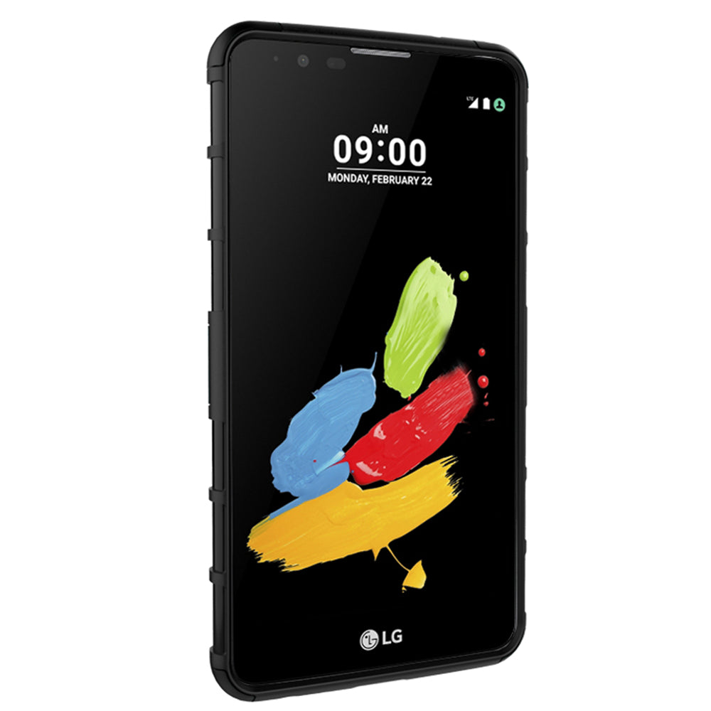Heavy Duty Dual Layer Shockproof Silicone Phone Protective Case TPU Hybrid Kickstand Cover  for LG stylus2