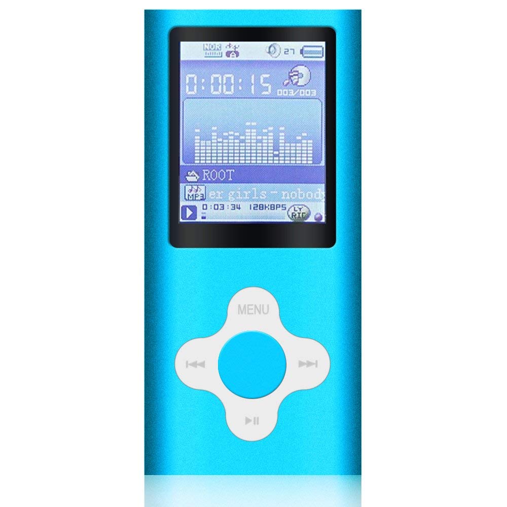 MP3/MP4 Player a 16GB Micro SD Card, Mini USB Port 1.8 LCD, Digital Music Player, Video/Media Player, MP3 Player, MP4 Player, Su