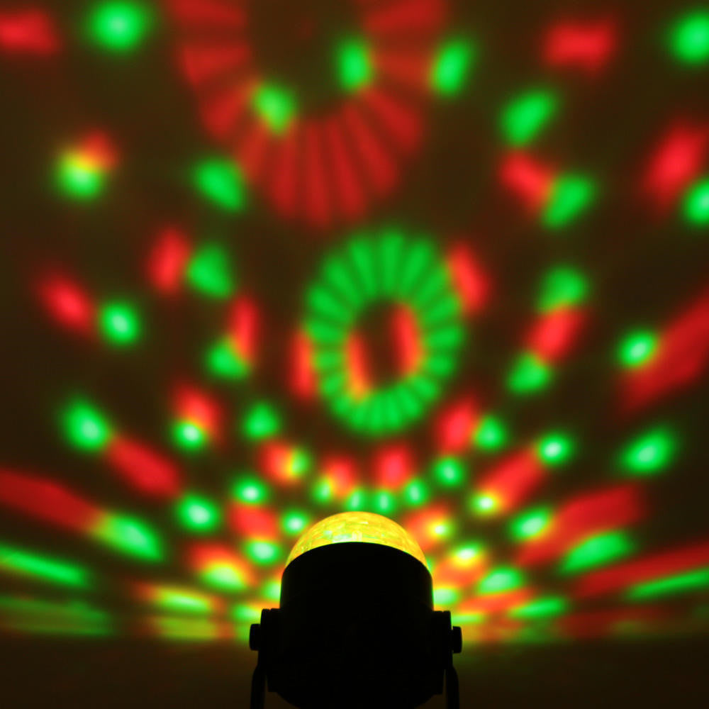 UK Plug Stage Light Auto Sound Activated LED Mini Crystal Magic Rotating Ball Effect for KTV