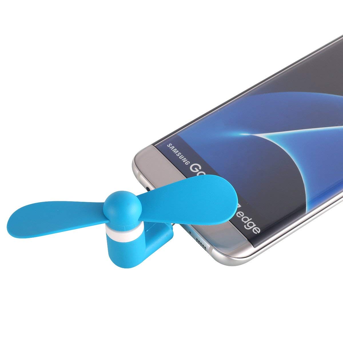 Pandawell OTG Micro USB Mobile Phone Fan Portable Dock Cool Cooler Rotating Fan for Samsung Galaxy , LG huawei xiaomi  & Other A