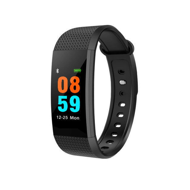 IP68 Waterproof Smart Bracelet Sport Heart Blood Pressure Monitor Fitness Calorie Sleep Tracker Call/SMS Reminder