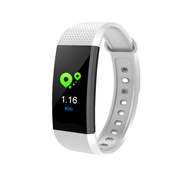 IP68 Waterproof Smart Bracelet Sport Heart Blood Pressure Monitor Fitness Calorie Sleep Tracker Call/SMS Reminder