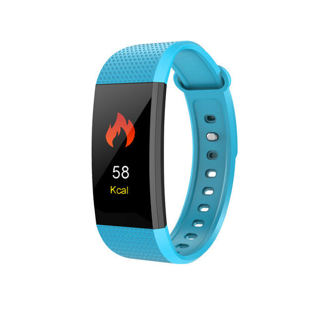 IP68 Waterproof Smart Bracelet Sport Heart Blood Pressure Monitor Fitness Calorie Sleep Tracker Call/SMS Reminder
