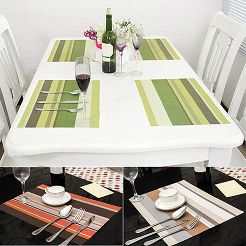 1Pc PVC Quick-drying Placemat Insulation Mat Coasters Kitchen Dining Table