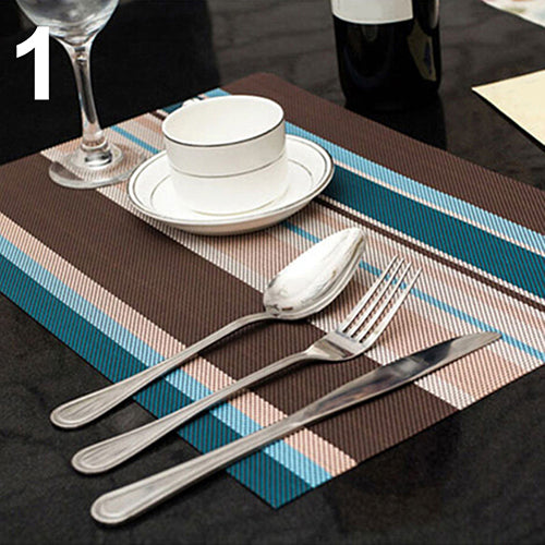 1Pc PVC Quick-drying Placemat Insulation Mat Coasters Kitchen Dining Table