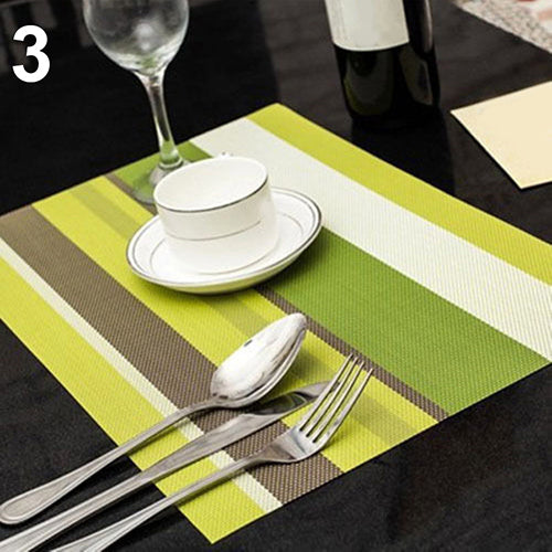 1Pc PVC Quick-drying Placemat Insulation Mat Coasters Kitchen Dining Table