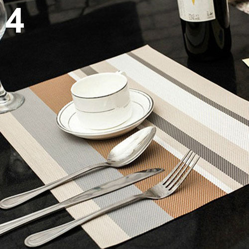 1Pc PVC Quick-drying Placemat Insulation Mat Coasters Kitchen Dining Table