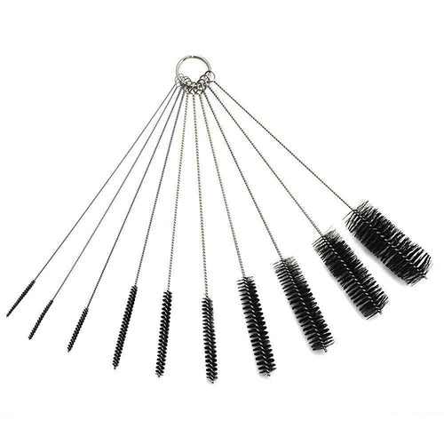 10 Pcs Nylon Bottle Tube Nozzle Brushes Cleaning Brush Kitchen Cleaner Set