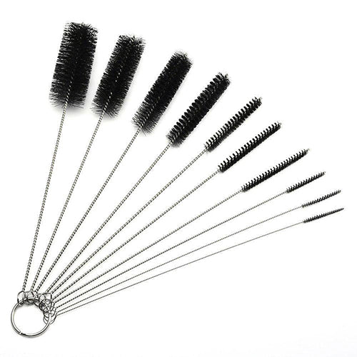 10 Pcs Nylon Bottle Tube Nozzle Brushes Cleaning Brush Kitchen Cleaner Set