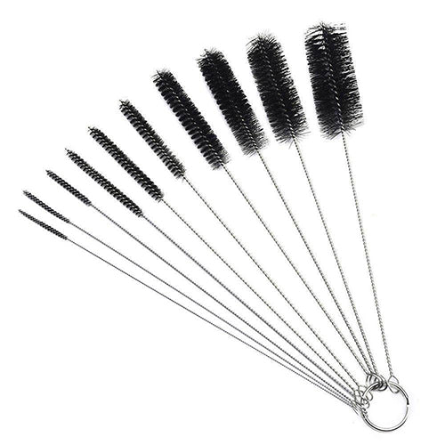 10 Pcs Nylon Bottle Tube Nozzle Brushes Cleaning Brush Kitchen Cleaner Set