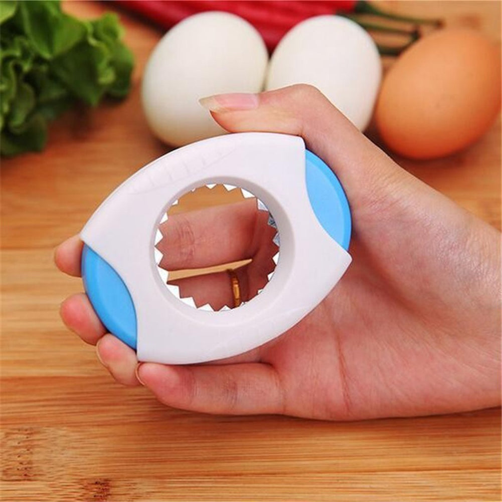 Egg Slicer Shell Topper Cutter Stainless Steel Egg Sniper Opener Kitchen Gadget
