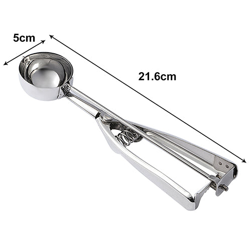 5cm Ball Stainless Steel Ice Cream Scoop Mash Potato Food Spoon Kitchen Tools