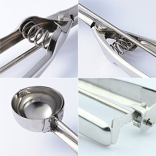 5cm Ball Stainless Steel Ice Cream Scoop Mash Potato Food Spoon Kitchen Tools