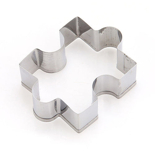 4Pcs/Set Stainless Steel Cookie Puzzle Shape Cookie Cutter Set DIY Biscuit Molds