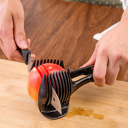 Multifunctional Lemon Tomato Fruit Melon Slicer Chopper Cutter Food Clip Kitchen Tool