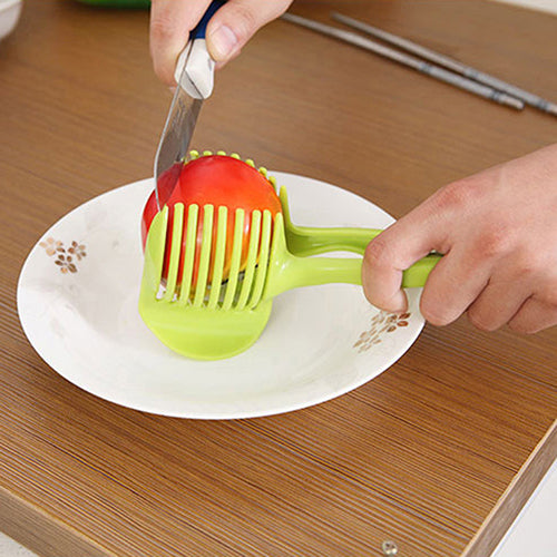 Multifunctional Lemon Tomato Fruit Melon Slicer Chopper Cutter Food Clip Kitchen Tool