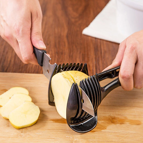 Multifunctional Lemon Tomato Fruit Melon Slicer Chopper Cutter Food Clip Kitchen Tool