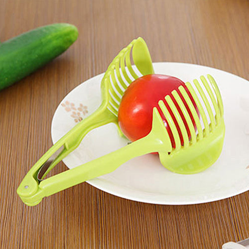 Multifunctional Lemon Tomato Fruit Melon Slicer Chopper Cutter Food Clip Kitchen Tool