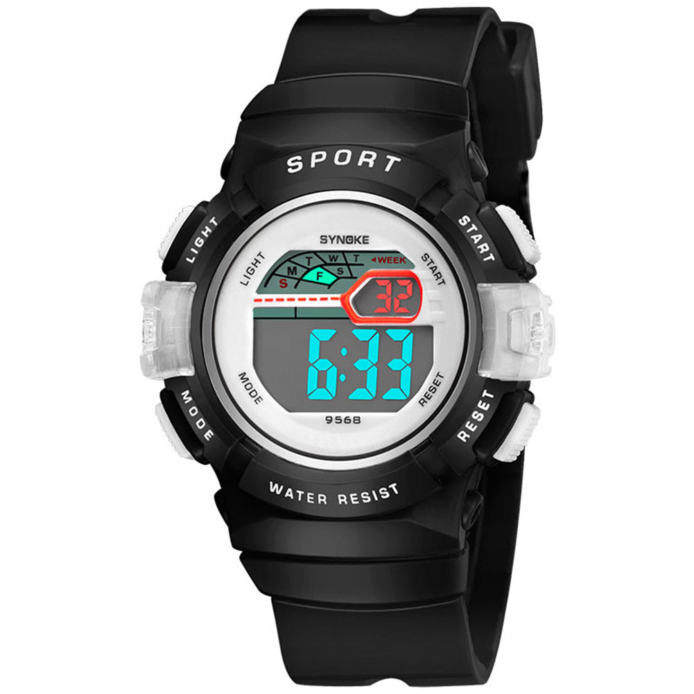 Multifunction Alarm Weekday Stopwatch Kids Sports Digital Luminous Wrist Watch