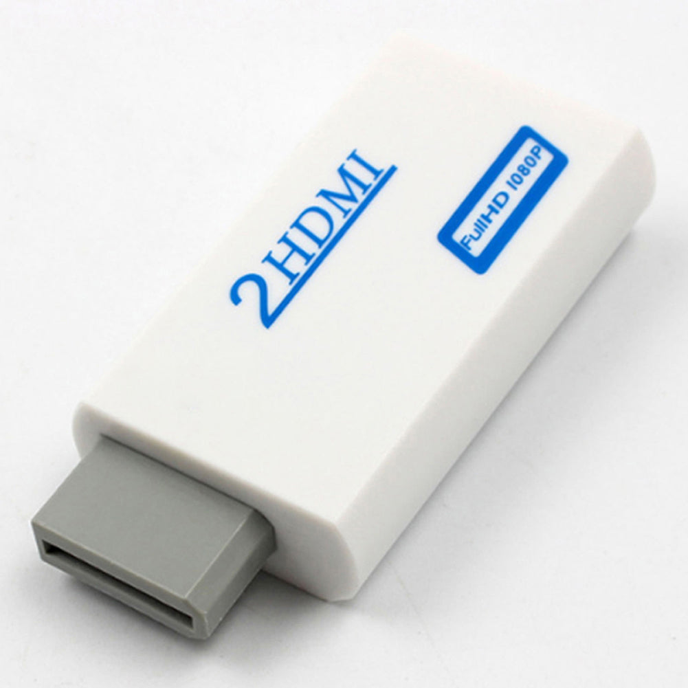 3.5mm Audio Output Jack for Wii to HDMI Full HD 1080P Video Converter Adapter