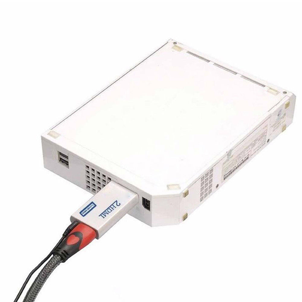 3.5mm Audio Output Jack for Wii to HDMI Full HD 1080P Video Converter Adapter