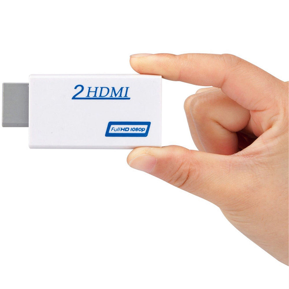 3.5mm Audio Output Jack for Wii to HDMI Full HD 1080P Video Converter Adapter